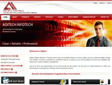 Tablet Screenshot of aditechinfotech.com